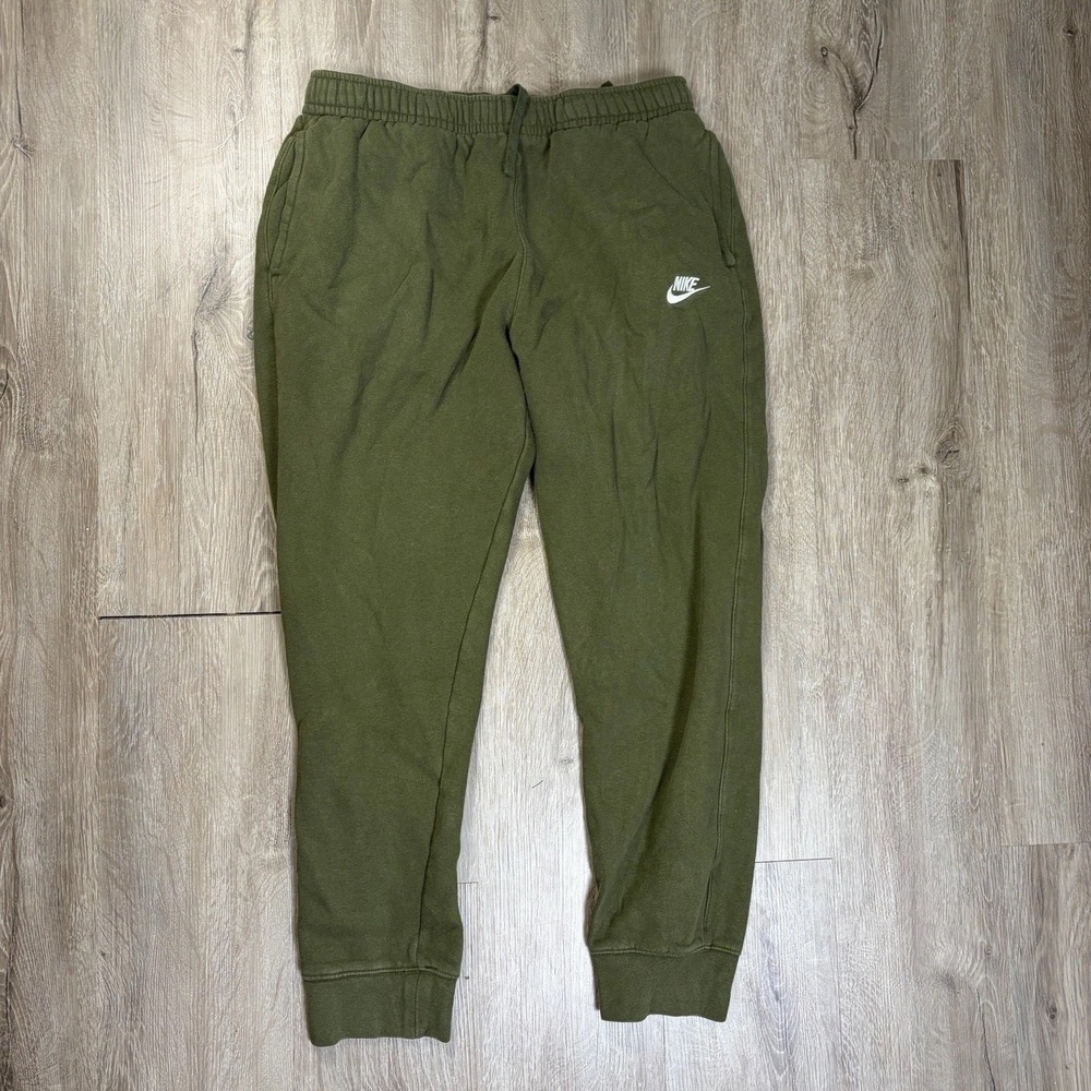 Nike Women's Jogger Fleece Cotton Blend Sweatpants Green Large